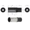 Nasadka dwunastokątna 1/4". 13 mm. długa. CrV50BV30. DIN 3124. Waryński