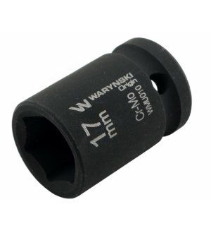 Nasadka udarowa sześciokątna 1/2". 17 mm. CrMo. DIN 3129. Waryński
