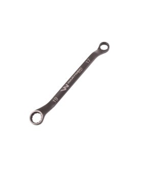 Klucz oczkowy odsadzony 17 x 19 mm. CrV standard ASME B107.9 Waryński