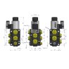 Dzielnik. zawór. elektrozawór kierunkowy elektromagnetyczny kontroli W-E38DVS6/2 (DVS6/50 L/MIN) G3/8" 50L (24V DC) Waryński