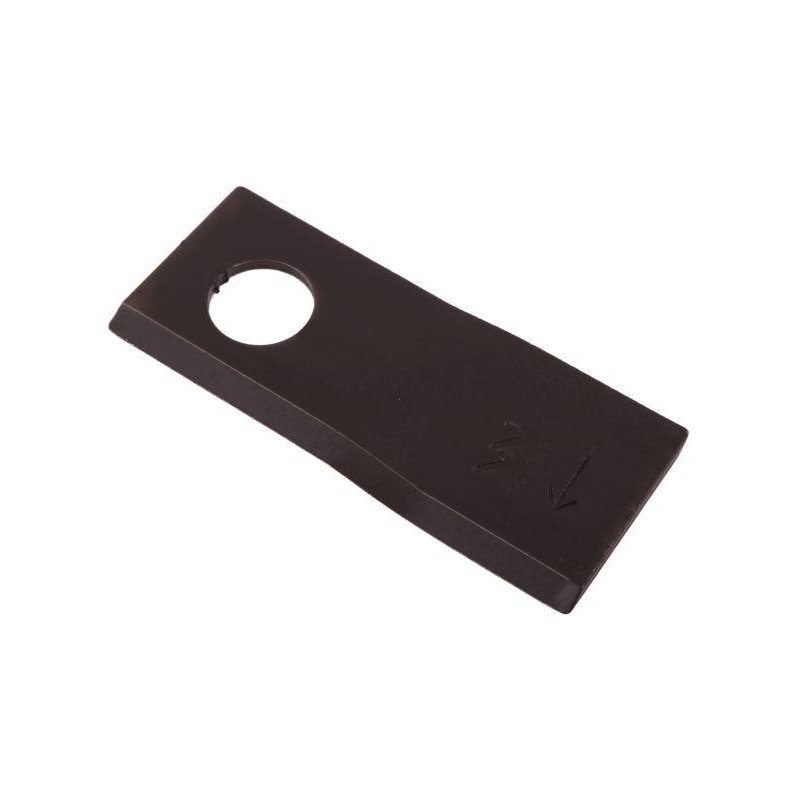 Nóż. nożyk kosiarka prawy 100x40x3mm otwór 19 zastosowanie 580290955 BCS Sipma WARYŃSKI ( sprzedawane po 25 )