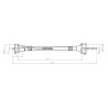 Linka - Licznika MTG (motogodzin) L-575mm/625mm 42341430 C-330 ORYGINAŁ URSUS