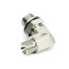 Kolanko hydrauliczne nastawne calowe BB 1/4" x 3/8" BSP z regulacją Waryński