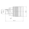 Szybkozłącze hydrauliczne gniazdo EURO M16x1.5 GZ Push-pull (9100816G) VOIMA