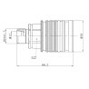 Szybkozłącze hydrauliczne gniazdo EURO M18x1.5 GZ Push-pull (9100818G) VOIMA