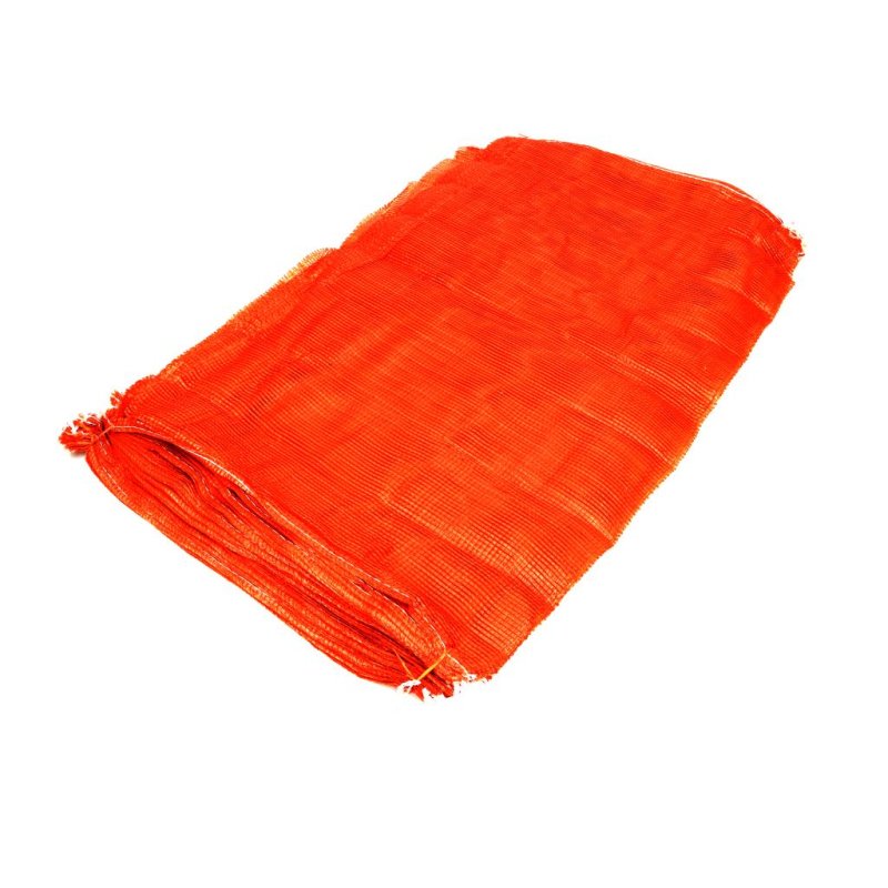 Worek PP ażurowy 50kg oranż (leno mesh) ( opakowanie zawiera 50 szt.)