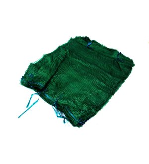 Worek raszlowy 10-15kg z zaciągiem zielony ( opakowane zawiera 100 szt.)