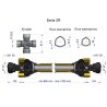 Wał przegubowo-teleskopowy 860-1200mm 270Nm 40250 CE 2020 seria 2R WARYŃSKI WA25-81