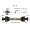 Wał przegubowo-teleskopowy 760-1150mm 540Nm CE 2020 seria 4R Waryński