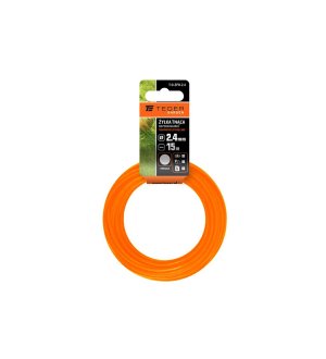 Żyłka tnąca do podkaszarek / Okrągła / 2.4 mm / 15 m / TEGER