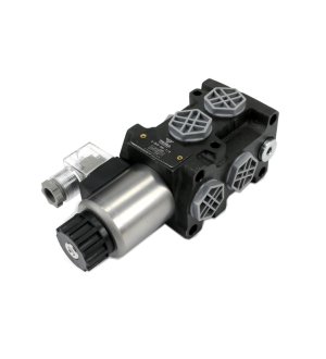 Dzielnik. zawór. elektrozawór kierunkowy elektromagnetyczny kontroli (DVS6/50L) 12V DC 6/2 G1/2 50L VOIMA