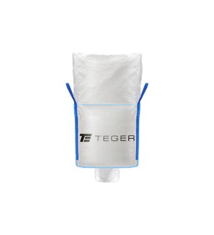 Worek BIG BAG 500kg. 90 x 90 x 90. 4 uchwyty. Kołnierz/Lej spustowy. Tasiemka /TEGER