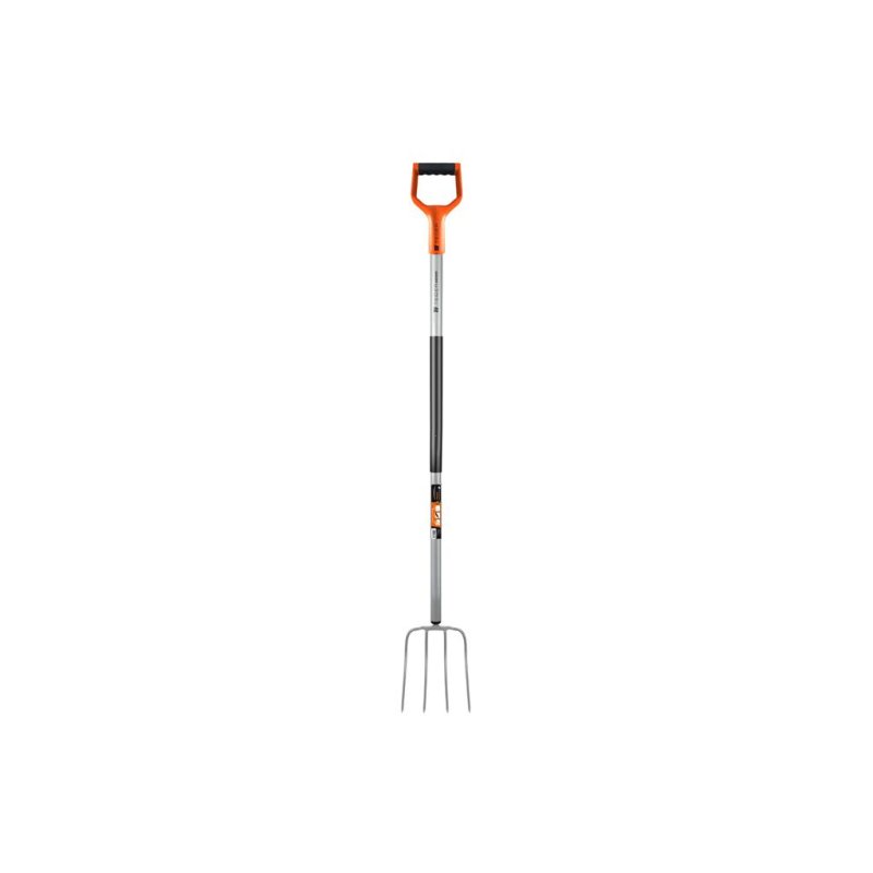 Widły gospodarcze 4-zębne na metalowym trzonku - Extra Long, (dł. 1580 mm) Extreme, Teger