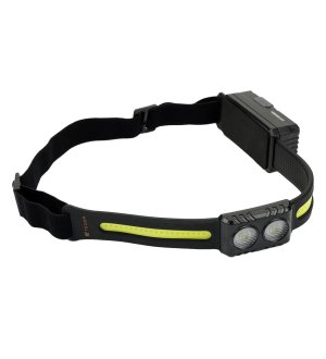 Latarka czołówka,  paskowa SOFT LED COB z aktywacją gestem i podwójnym spotem 500lm 2000mAh USB, Teger