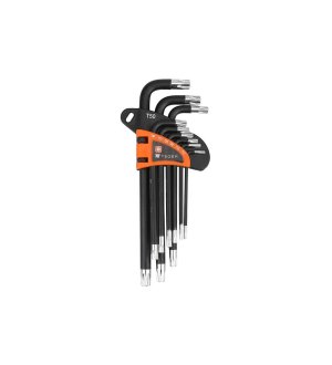 Zestaw kluczy imbusowych, TORX T10-T50 - DŁUGIE 9szt, Teger