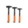Zestaw młotków ślusarskich z trzonkiem fiberglass, (3 el.) 300 500 800 g Extreme, Teger