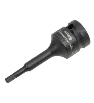 Nasadka udarowa 1/2", imbusowa 4mm hex H4 ze stali CrMo, Waryński