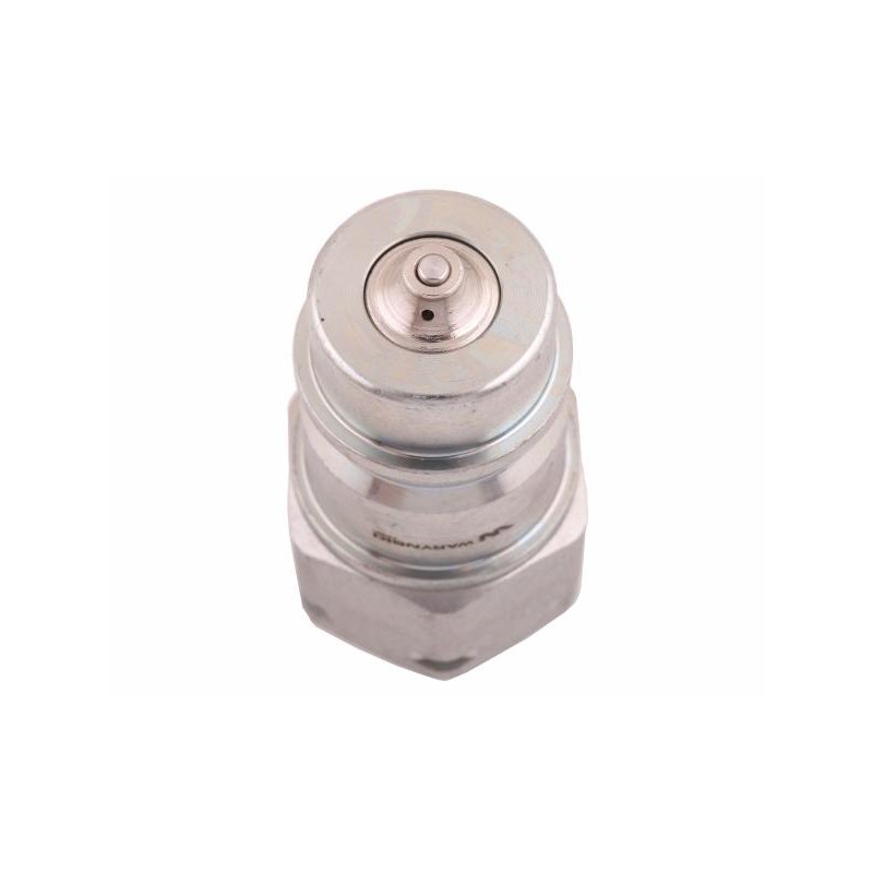 Szybkozłącze hydrauliczne wtyczka z eliminatorem ciśnienia M18x1.5 gwint zew. EURO (9100818W) (ISO 7241-A) Waryński