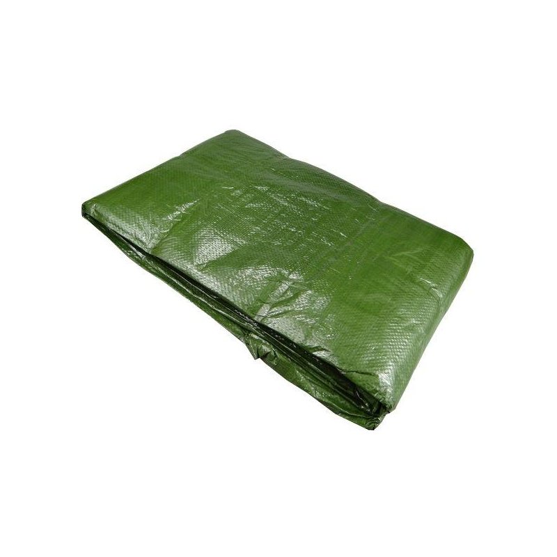 Plandeka WZMOCNIONA 4x5m (zielona) gramatura 90g/m2