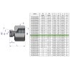 Tulejka różnicowa hydrauliczna calowa AB 1/2"GZ x 1/4"GW BSP Waryński ( sprzedawane po 2 )