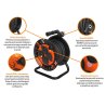 Przedłużacz bębnowy, warsztatowy PROFESSIONAL, 3X2,5mm, IP44, H05RR-F, cert. CE / 20M, Teger
