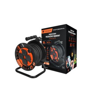 Przedłużacz bębnowy, warsztatowy PROFESSIONAL, 3X1,5mm, IP44, H05RR-F, cert. CE / 20M, Teger