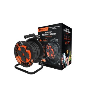Przedłużacz bębnowy, warsztatowy PROFESSIONAL, 3X2,5mm, IP44, H05RR-F, cert. CE / 20M, Teger