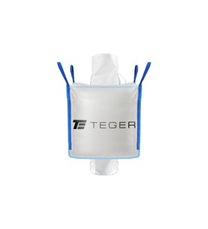 Worek BIG BAG 500kg. 90 x 90 x 90. 4 uchwyty. Lej zasypowy / Lej spustowy. Tasiemka /TEGER