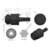 SPRZĘGŁO ZEWNĘTRZNE ZAPADKOWE WAŁU WARYŃSKI 500NM WR2515201 1 3/8 Z6