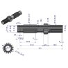 WAŁEK POŚREDNI SKRZYNI MASSEY FERGUSON URSUS ORYGINAŁ 906472M2 906472M1U