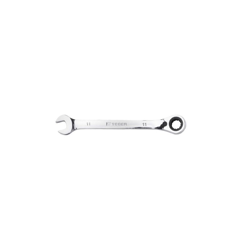 KLUCZ PŁASKO-OCZKOWY Z GRZECHOTKĄ ODGIĘTY 11MM TEGER T-W-KPOGO11 TWKPOGO11