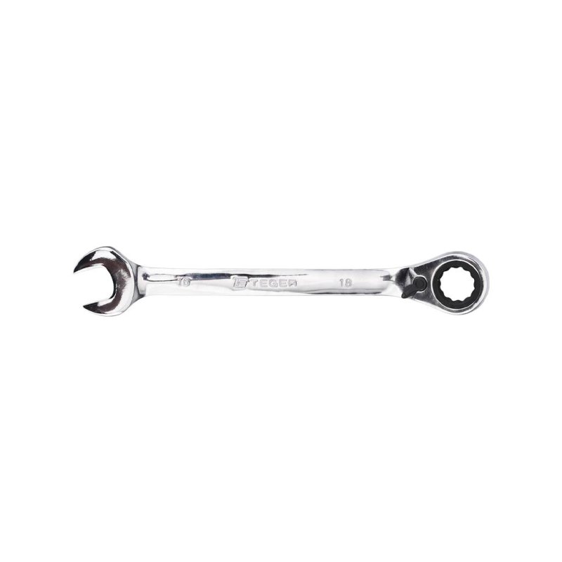 KLUCZ PŁASKO-OCZKOWY Z GRZECHOTKĄ ODGIĘTY 18MM TEGER T-W-KPOGO18 TWKPOGO18