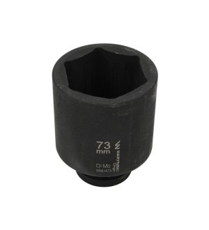Nasadka udarowa, sześciokątna 1" bardzo długa 73mm CrMo d.125mm, Waryński
