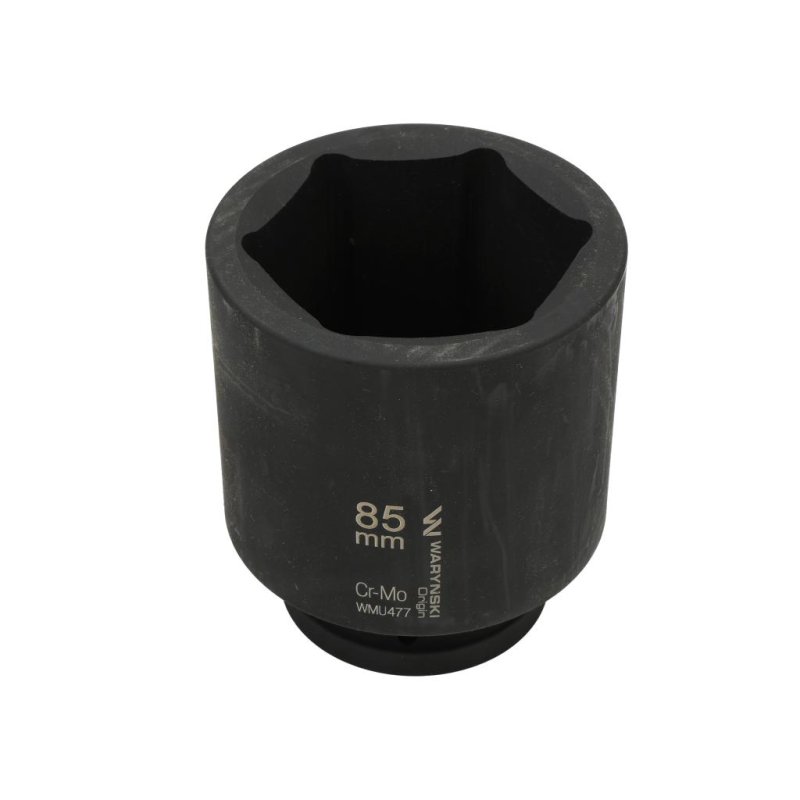 Nasadka udarowa, sześciokątna 1" bardzo długa 85mm CrMo d.135mm, Waryński
