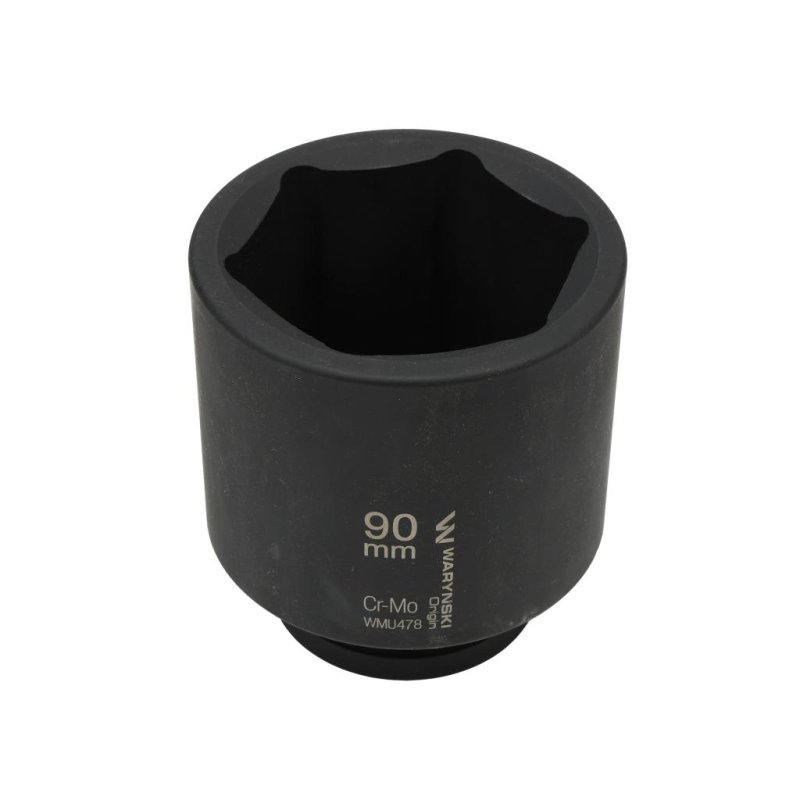 Nasadka udarowa, sześciokątna 1" bardzo długa 90mm CrMo d.135mm, Waryński