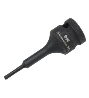 Nasadka udarowa 1/2", bit spline M4 ze stali CrMo, Waryński