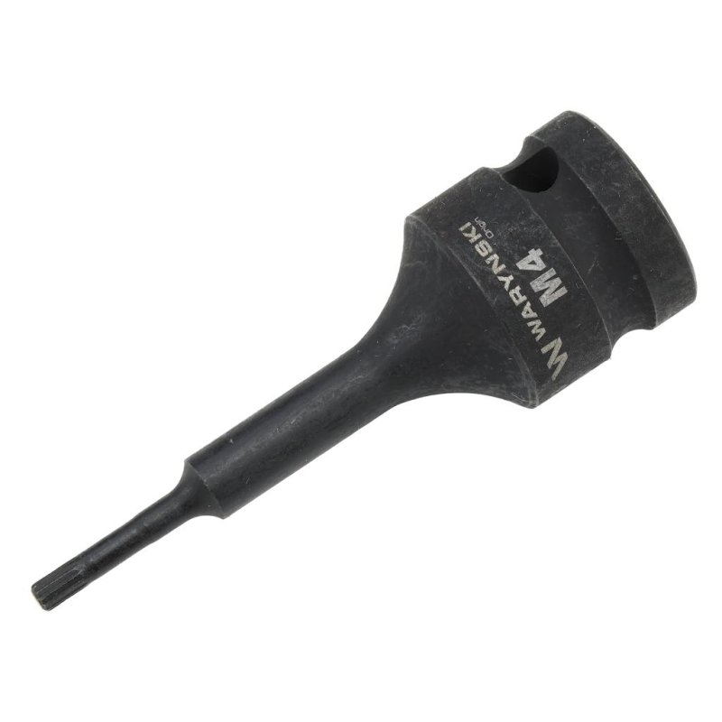 Nasadka udarowa 1/2", bit spline M4 ze stali CrMo, Waryński