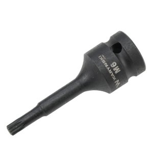 Nasadka udarowa 1/2", bit spline M6 ze stali CrMo, Waryński