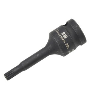 Nasadka udarowa 1/2", bit spline M8 ze stali CrMo, Waryński