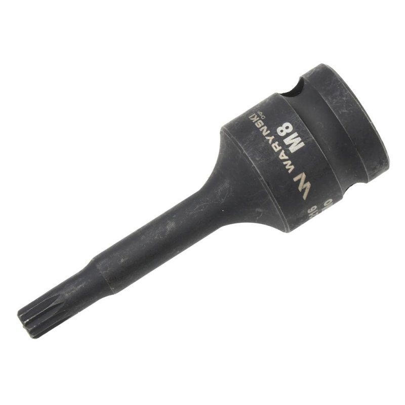 Nasadka udarowa 1/2", bit spline M8 ze stali CrMo, Waryński
