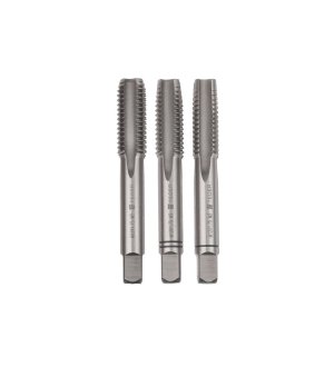 Komplet gwintowników ręcznych PROFESSIONAL, M12x1,75 ((3 szt), (zdzierający, pośredni, wykańczający), stal M2, Teger