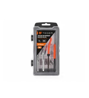 Zestaw do naprawy gwintów, M6x1,00 (30 el.), stal HSS, Teger