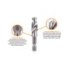 Zestaw wierteł gwintujących PROFESSIONAL, HEX M3-M10 (7 el.), stal M2, z adapterem, Teger