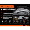 PLANDEKA MOCNA SREBRNA GRAMATURA TEGER 110G/M2 110GM2 4X6M T-PL4X6-MS