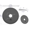 Krój talerzowy prosty 480mm, mocowanie 5 / 122mm grubość 5mm, zastosowanie Horsch 00311214, Waryński