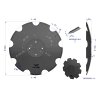Talerz uzębiony Z-9 fi 460, mocowanie 4 / 110mm grubość 4mm, zastosowanie Amazone Catros XL034, Waryński