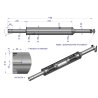 TŁUMIK PROSTY INOX WARYŃSKI URSUS MASSEY FERGUSON 3029104M1 1128MM 4.8KG