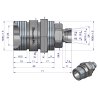 ZAWÓR GNIAZDO SKRĘCANE WARYŃSKI BIZON ZSR6160101 M18X1,5 WRSM18GN