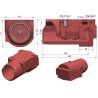 CYLINDER SIŁOWNIKA BLOK MF MASSEY FERGUSON URSUS ORYGINAŁ 1671082M1U MF-4