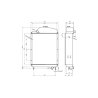 CHŁODNICA MIEDZIANA TURBO DOLNE MOCOWANIE URSUS 83013901RM C-1002/1004RM C